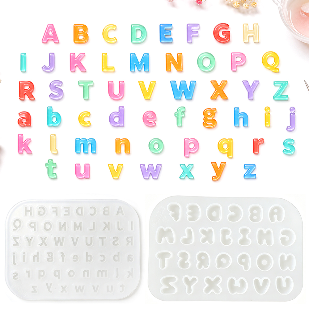 Resin Art Letters - Cetakan Silikon Ukuran Mini S0321 untuk